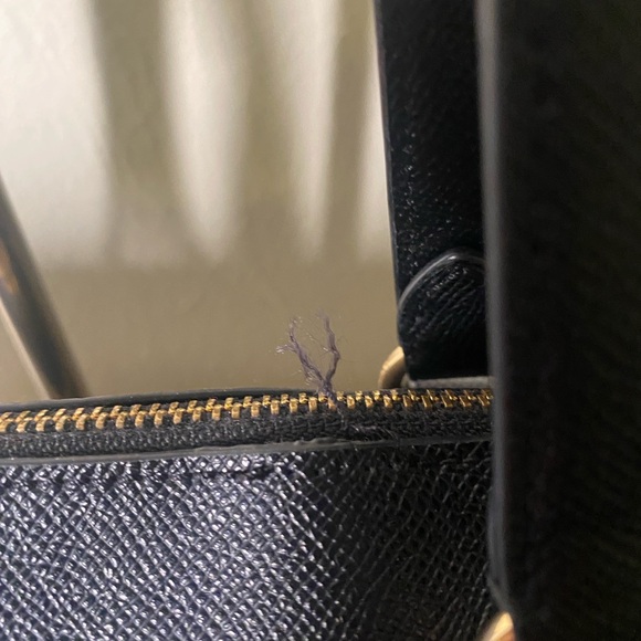 Coach Black Textured Leather Tote - Picture 6 of 14